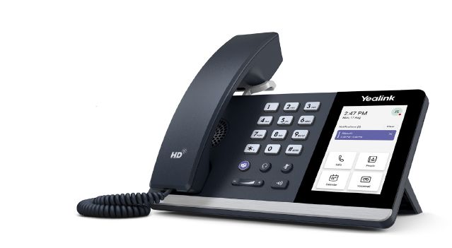 Yealink Dual-Port Gigabit Ethernet MP54 Power Over Ethernet VOIP Phone