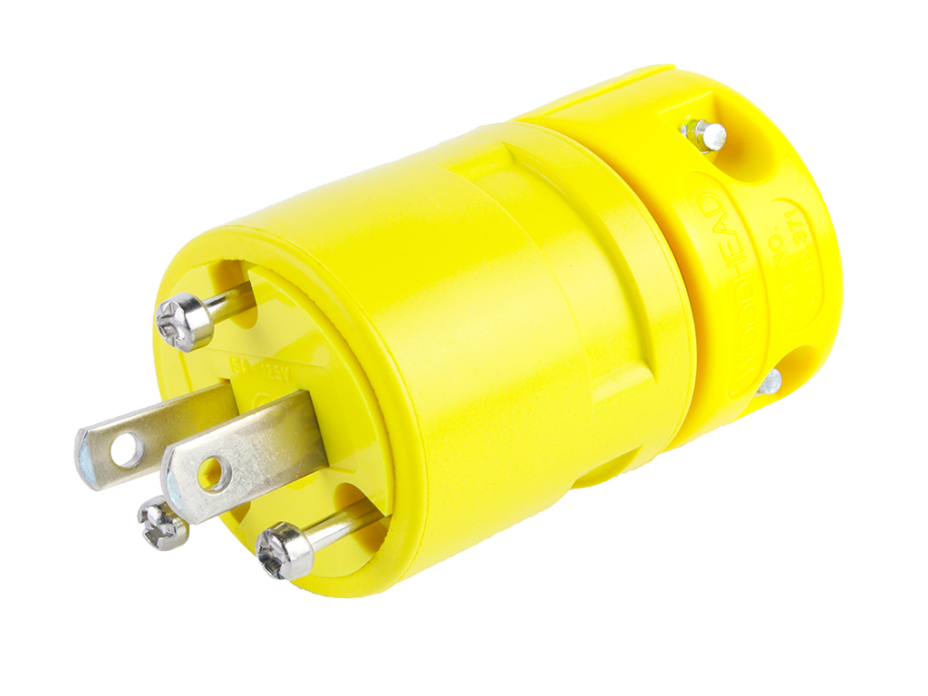 Molex United States Mains Plug Yellow, 15A, Free Hanging, 125V, Plug-In