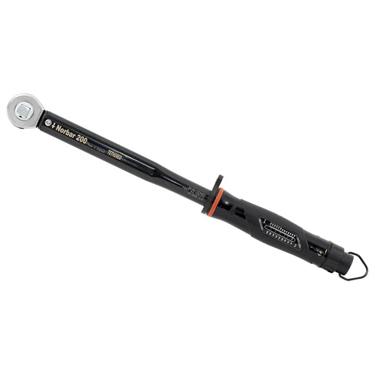 Norbar Torque Tools Click Torque Wrench, 40 To 200 Nm, 1/2 in Drive, Square Drive, 459mm Overall