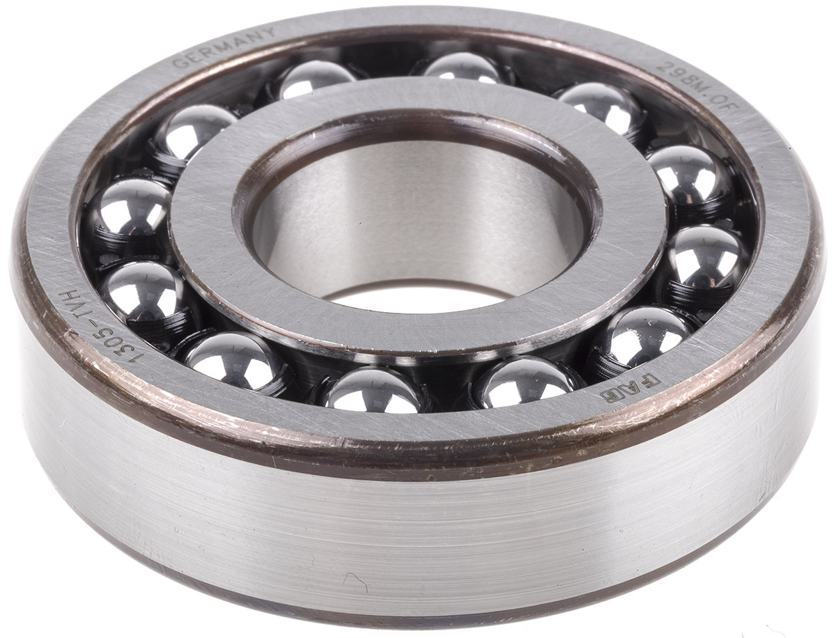 FAG 1305-TVH 25 mm ID 2 Row Ball Bearing -, 62 mm OD