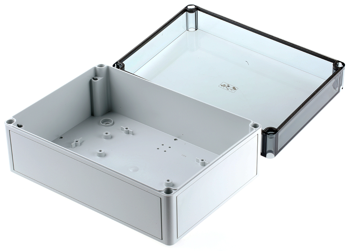 13050801 Spelsberg TK PC Series Grey Polycarbonate Enclosure, IP66, IK08 111 mm, 254 mm, 180 mm