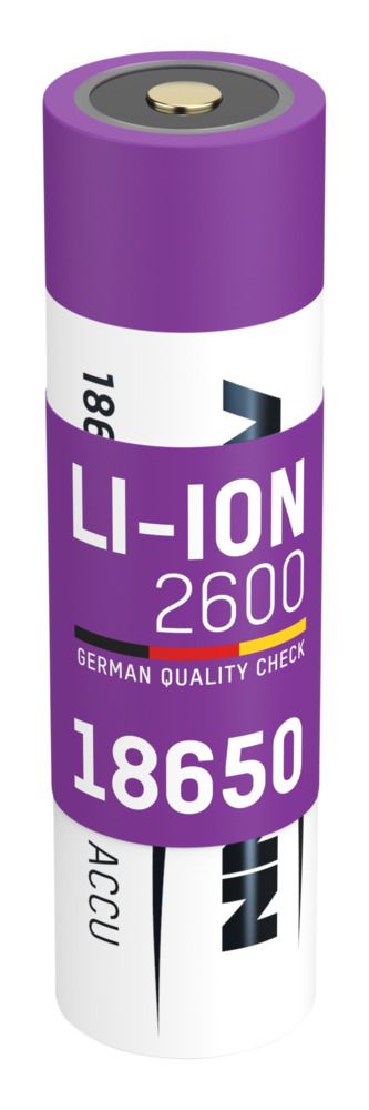 Ansmann, 1307-0000-520, 3.6 V, 18650, Lithium-ion 18.5 mm Rechargeable Battery, 2.6 Ah