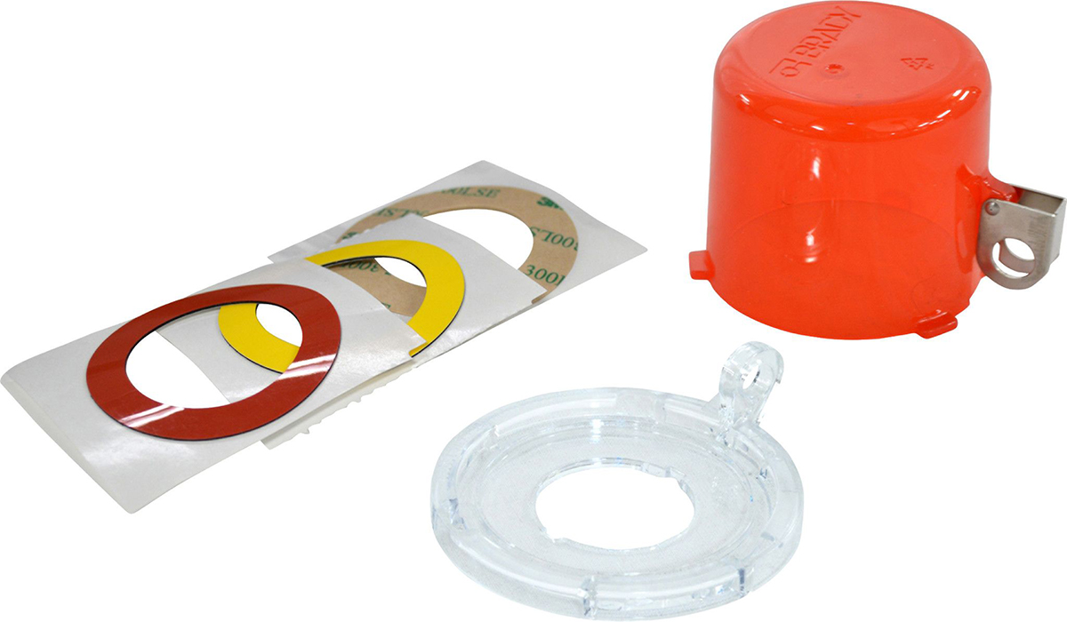 Brady Red 1-Lock Lockout Polycarbonate Push-button & Rotary Switch Lockouts, 7 mm