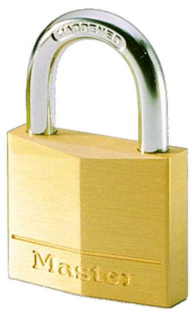 Master Lock Padlock Brass Padlock, 5 mm Shackle, 30 mm Body