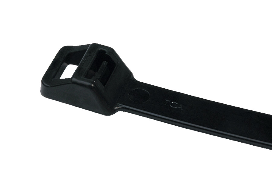 HellermannTyton Cable Tie, Releasable, 565 mm x 12.5mm, Black Polyamide 66
