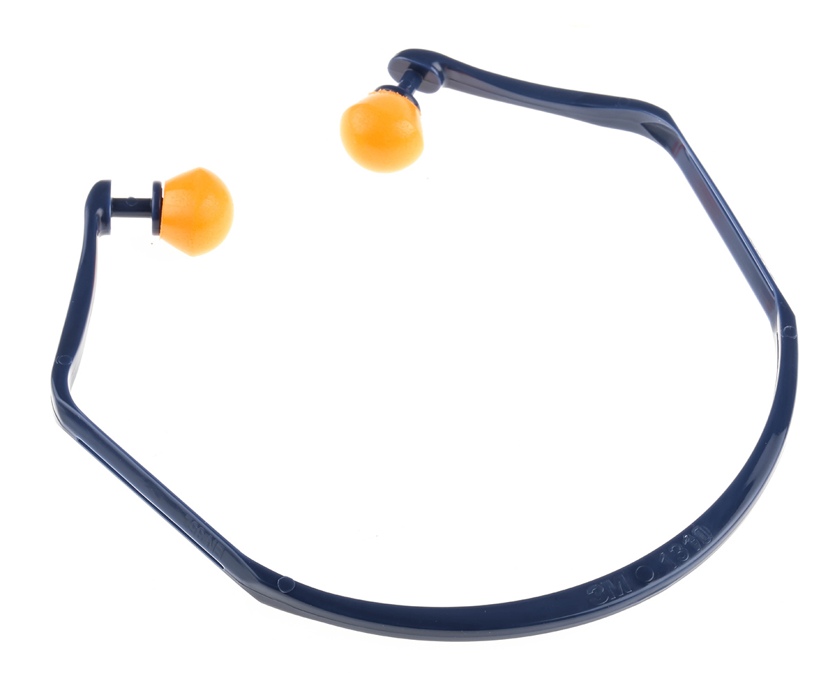 1310 3M E.A.R 3M  Series Blue, Orange Disposable Ear Plugs, 24 dB Rated 10