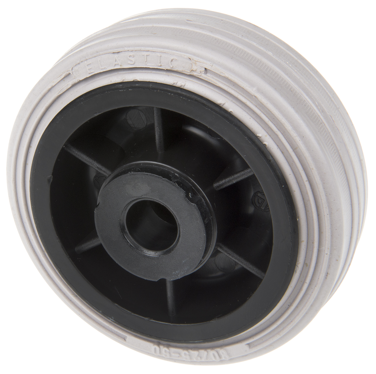 LAG Grey, Black Rubber Trolley Wheel, 55 kg