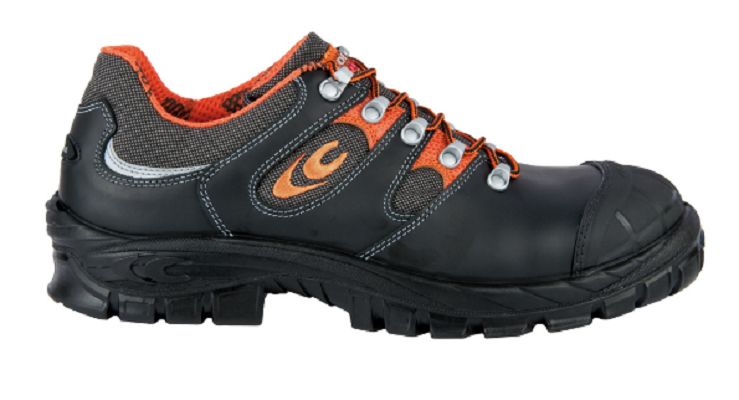 Cofra VILI S3 SRC Unisex Black, Orange Non-Metal Safety Shoes, UK 10, EU 44
