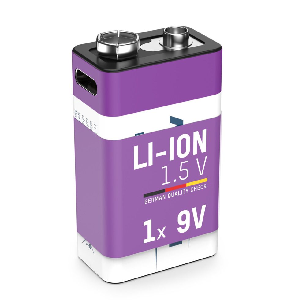 Ansmann 400 mAh Lithium-ion 9V Rechargeable Battery
