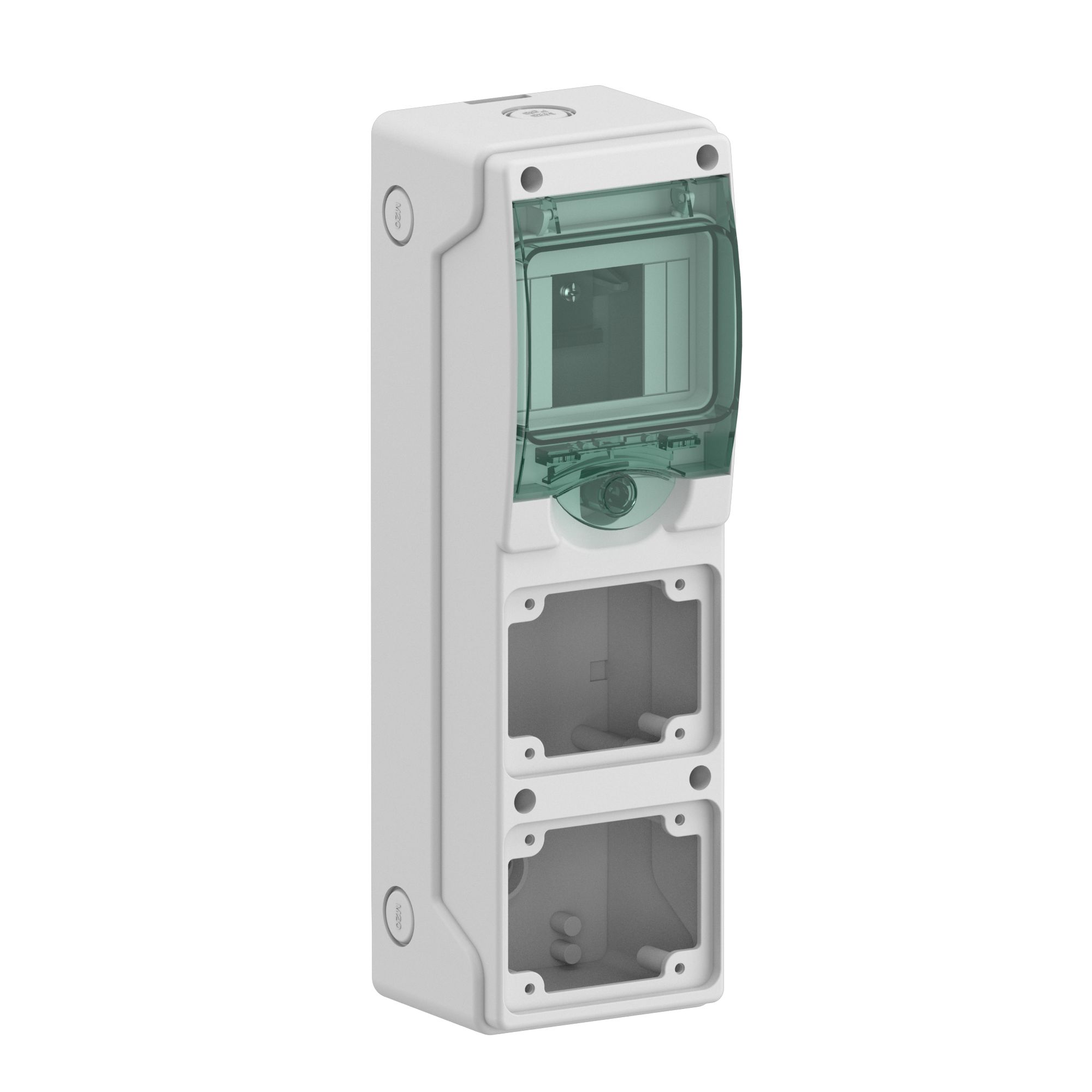 Schneider Electric Polymer White Adaptable Enclosure Box 98mm x 310 mm x 310 mm with 1 Knockouts