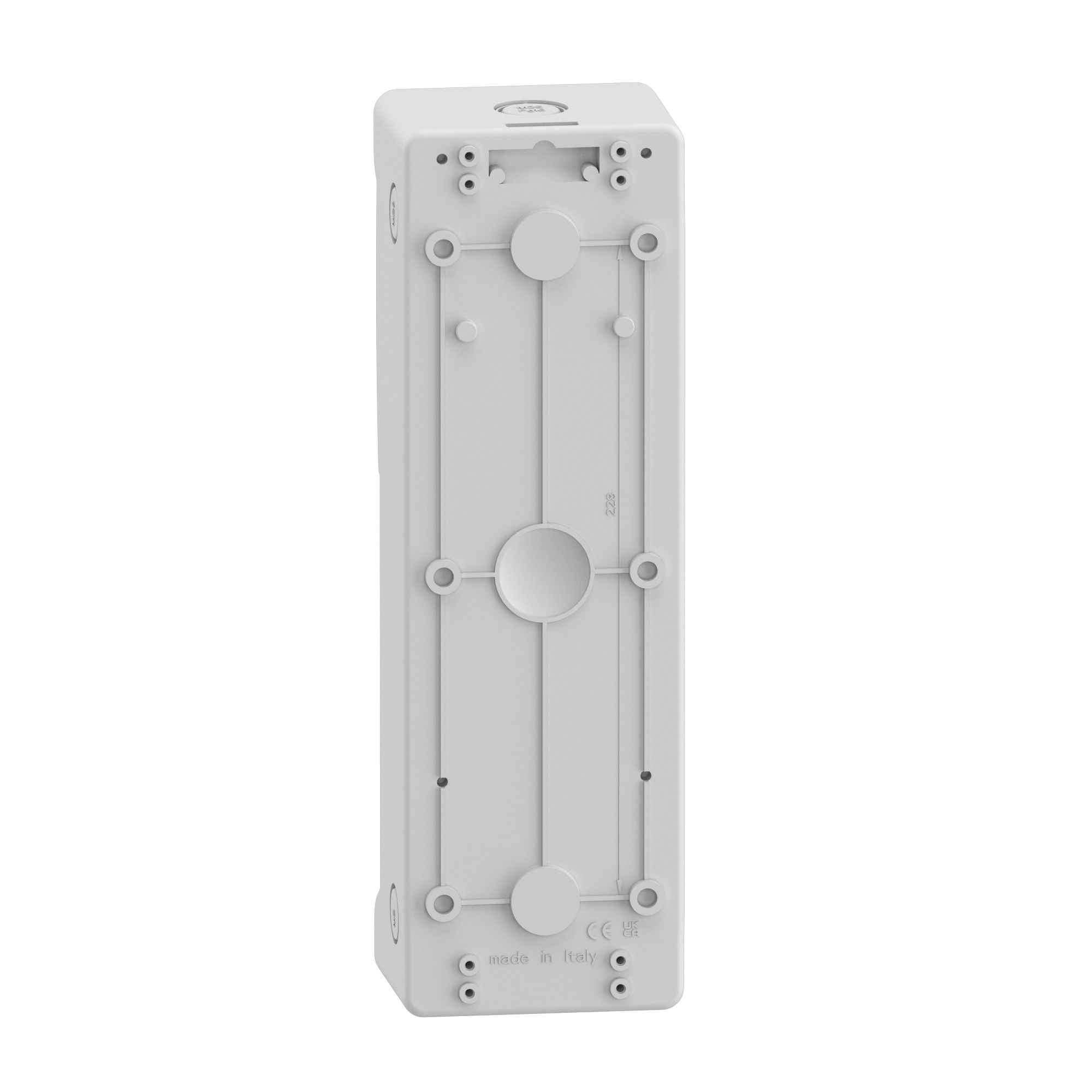 13151m Schneider Electric Polymer White Adaptable Enclosure Box 98mm x 310 mm x 310 mm with 1 Knockouts