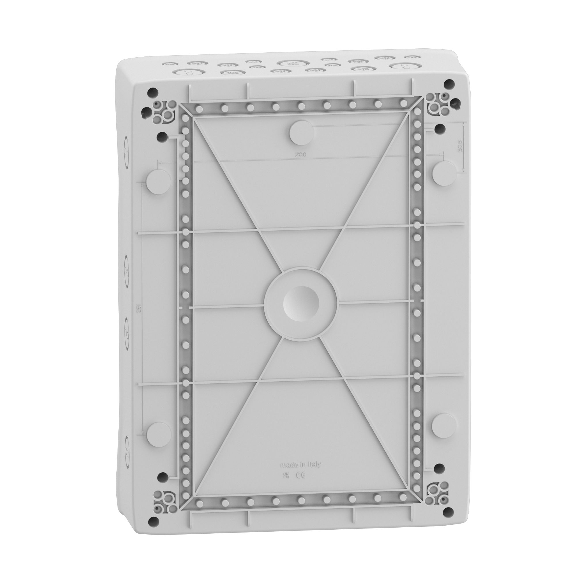 13167m Schneider Electric Polymer White Adaptable Enclosure Box 340mm x 460 mm x 460 mm