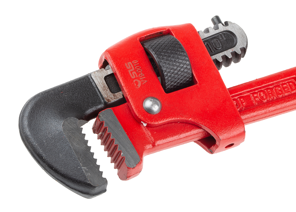 131a10sls Facom Pipe Wrench, 250.0mm Overall, 34 mm Jaw Capacity, Metal Handle