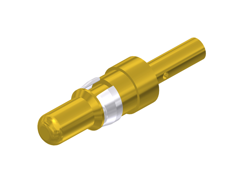 CONEC, 13K1A1834 Series, size 3.6 mm Male Crimp D-Sub Connector Power Contact, Gold Flash over Nickel Power 16 AWG