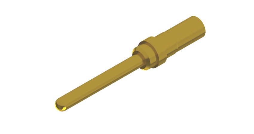 CONEC, 131C1 Series, size 1 mm Male Crimp D-Sub Connector Contact, Gold over Nickel Pin 24 AWG