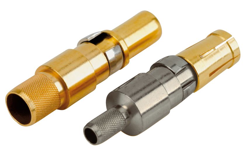 CONEC, 131J21 Series, size 26 AWG Male Crimp D-Sub Connector Contact, Gold over Nickel Plug
