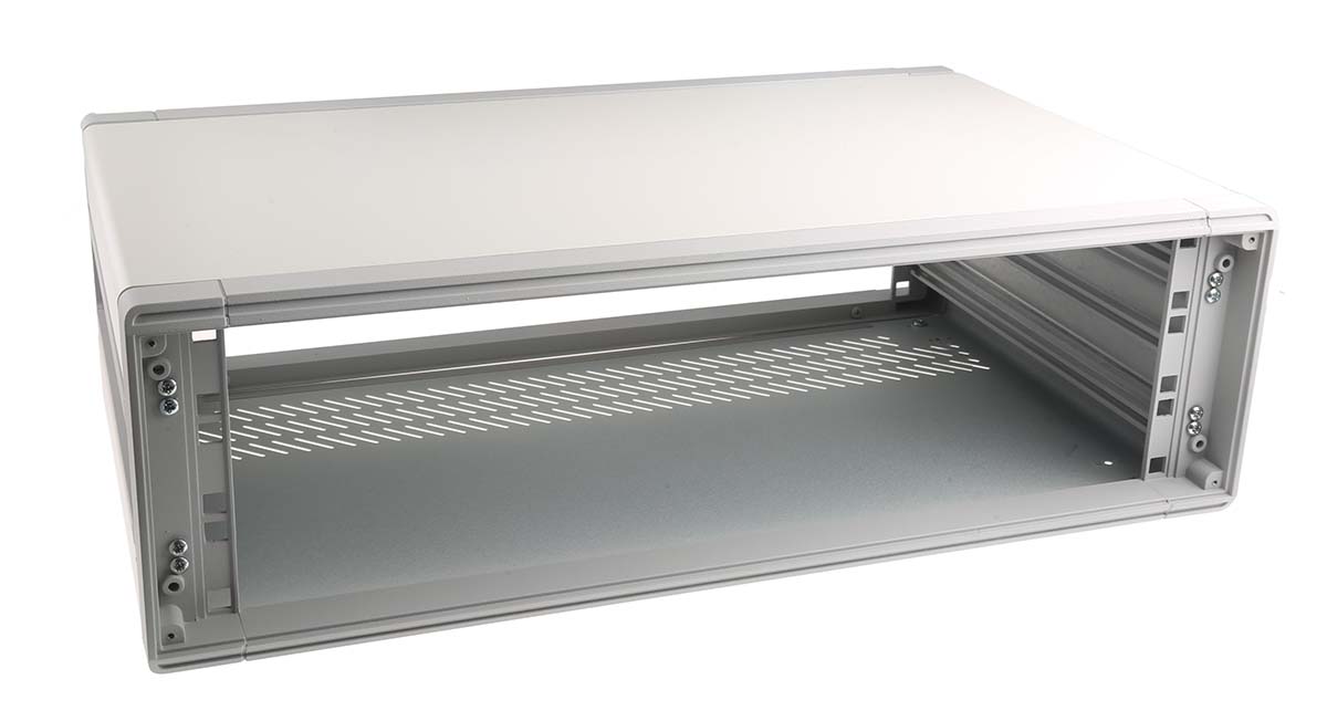 RS PRO, 3 U 19 in Rack Mount Case Ventilated 322 mm