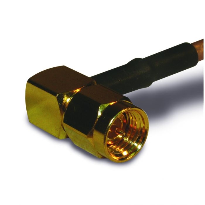 Amphenol RF Cable Male SMA, 50 Ω, Right Angle Body Crimp