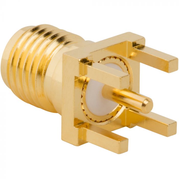 Amphenol RF Through Hole Female RP-SMA, 50 Ω, Straight Body PCB