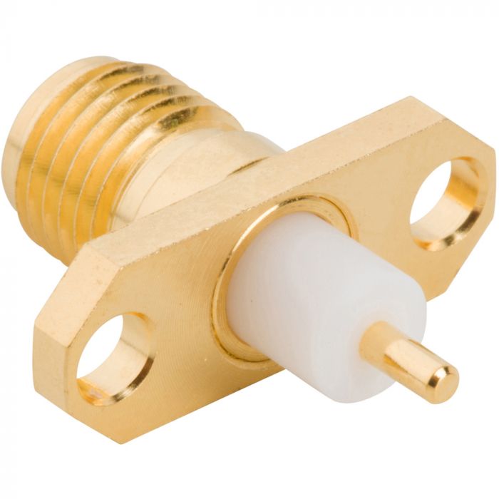 Amphenol RF Panel Mount Female SMA, Straight Body Solder