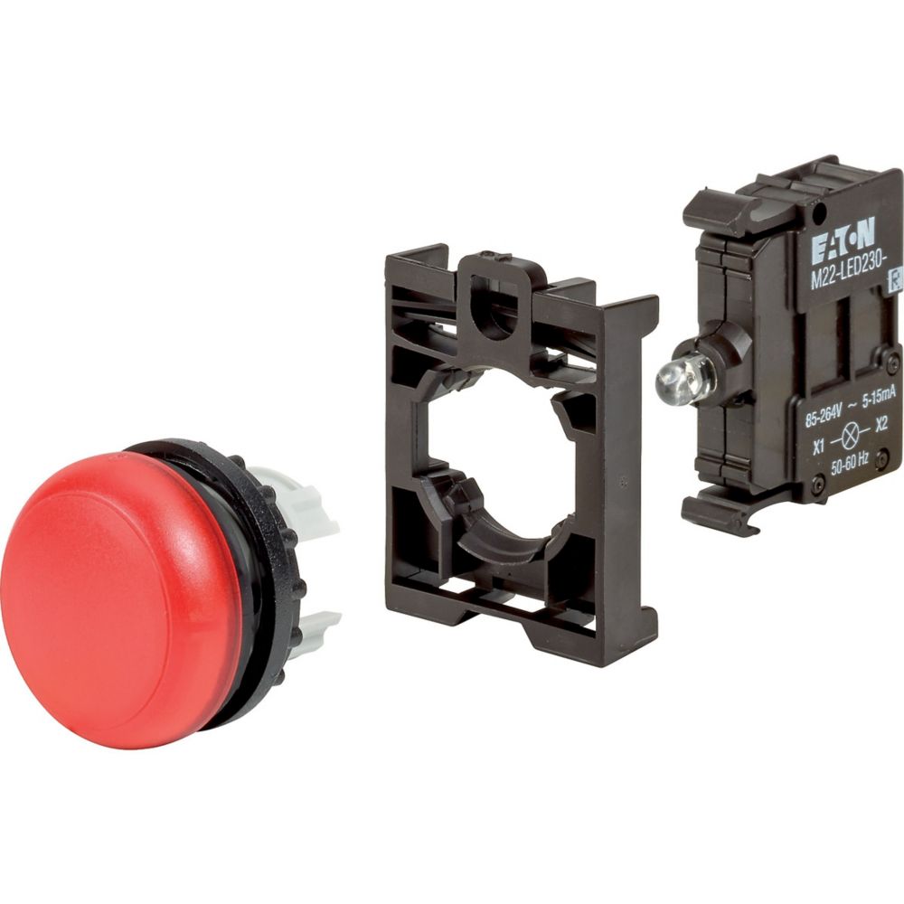 Eaton, Eaton Moeller Red LED Indicator, 22 mm Cutout, IP69K, IP67, Round