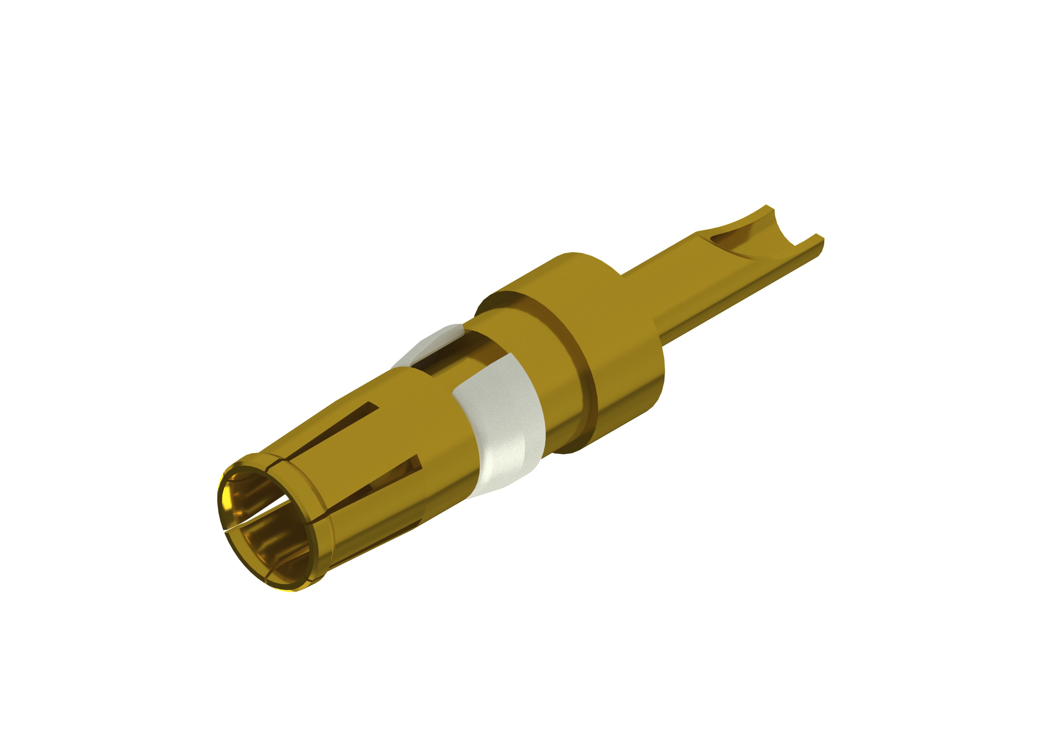 CONEC size 2.54 mm Female Solder Cup D-Sub Connector Power Contact, Gold Flash over Nickel Power 16 AWG