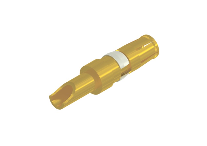 CONEC size 3.6 mm Female Solder Cup D-Sub Connector Power Contact, Gold Flash over Nickel Power 12 AWG