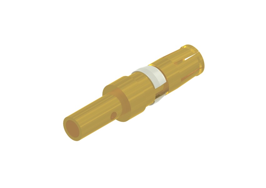CONEC, 132C1 Series, size 2.6 mm Female Crimp D-Sub Connector Power Contact, Gold over Nickel Power 12 AWG