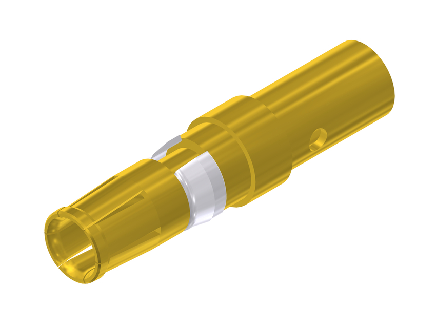 CONEC size 4.7 mm Female Crimp D-Sub Connector Power Contact, Gold over Nickel Power 10 AWG