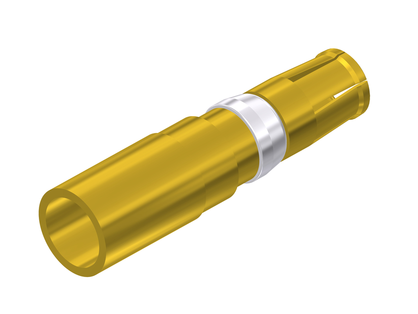 CONEC size 5.8 mm Female Crimp D-Sub Connector Power Contact, Gold over Nickel Power 8 AWG