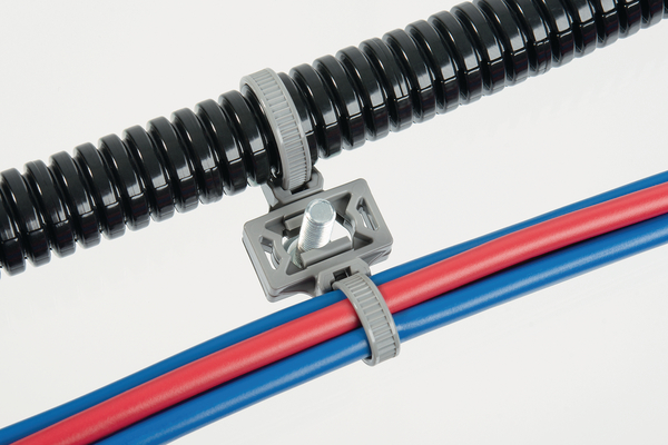 HellermannTyton Cable Tie, Releasable, 162 mm x 4.6mm, Black Polyamide 66
