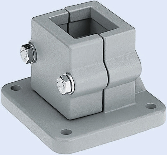 Rose+Krieger M10 Base Clamp, Connecting Component, Strut Profile 30 mm, Groove Size 56 mm, Round Tube Size 30.3 mm