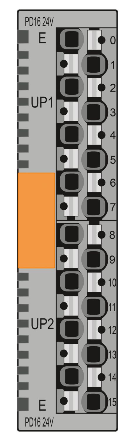 Phoenix Contact Distribution Block, 16 Way, 24V dc, 4A, Grey