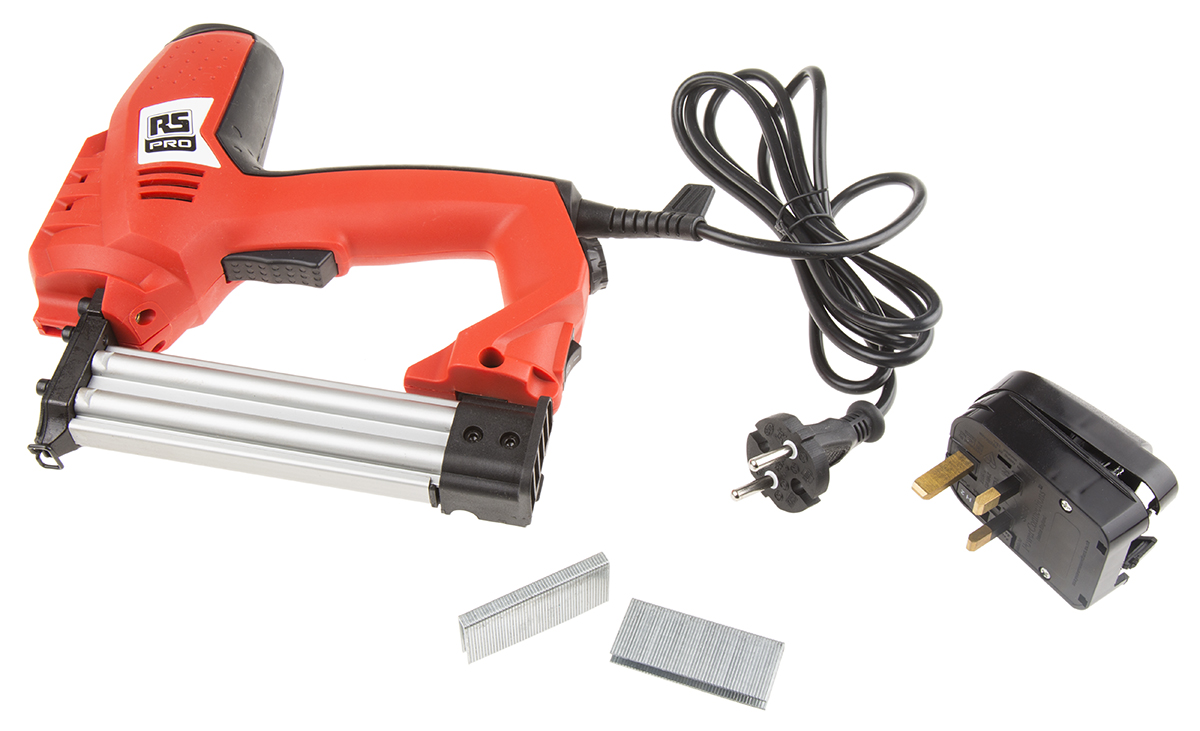 134-0388 RS PRO 25 mm Corded Nail Gun 230V