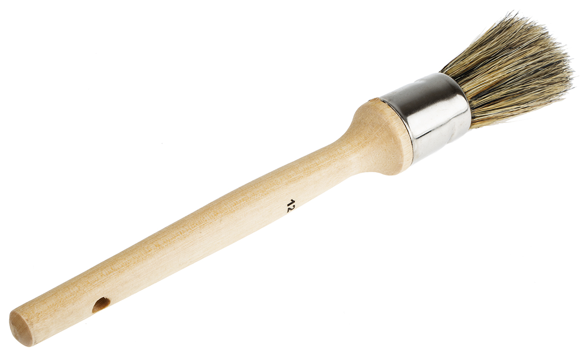 134-7414 Cottam Thin, 19 mm Paint Brush with Round Bristles