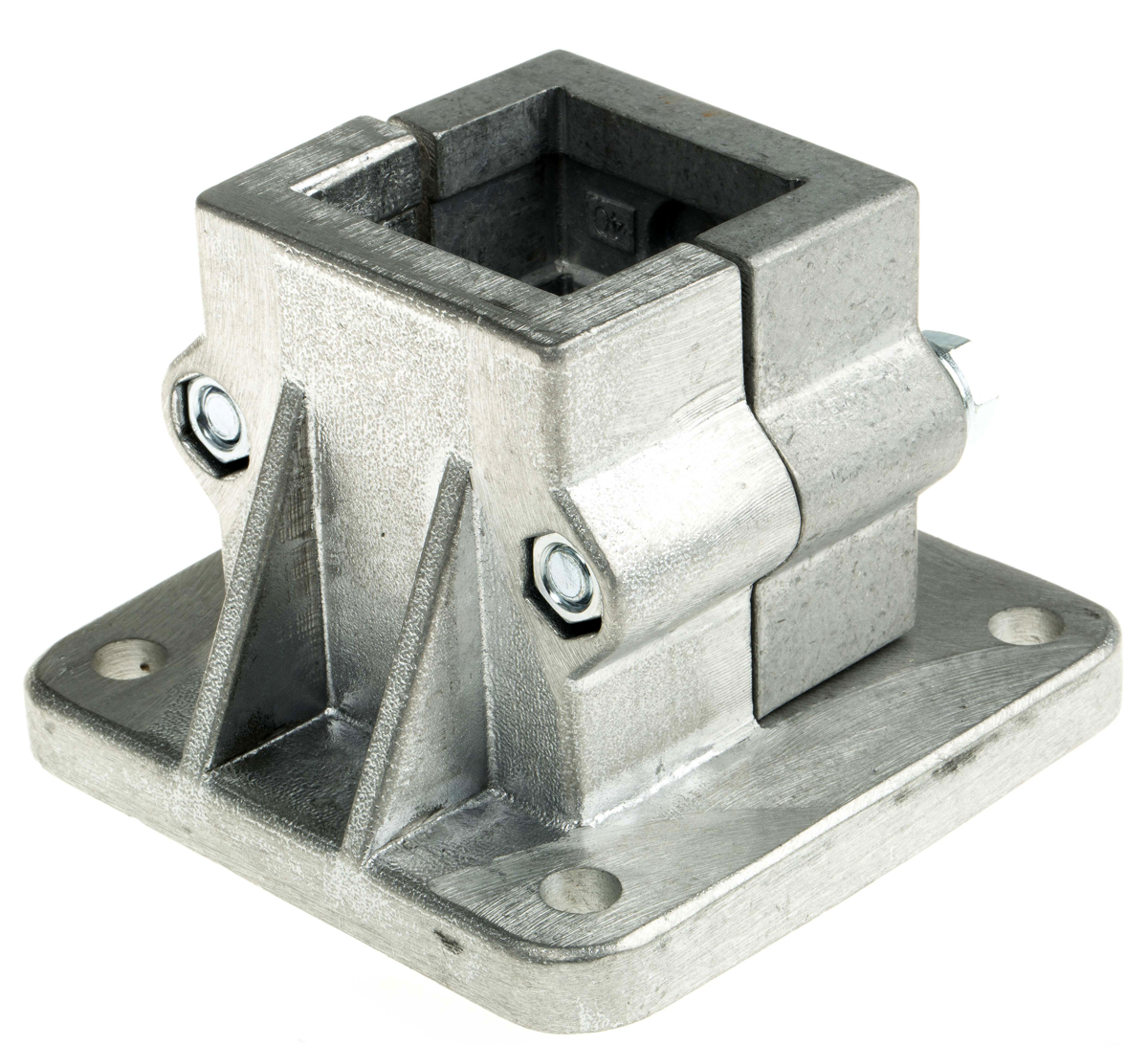 13400005020 Rose+Krieger M8 Base Clamp, Connecting Component, Strut Profile 40 mm, Groove Size 73 mm, Round Tube Size 8.5 mm