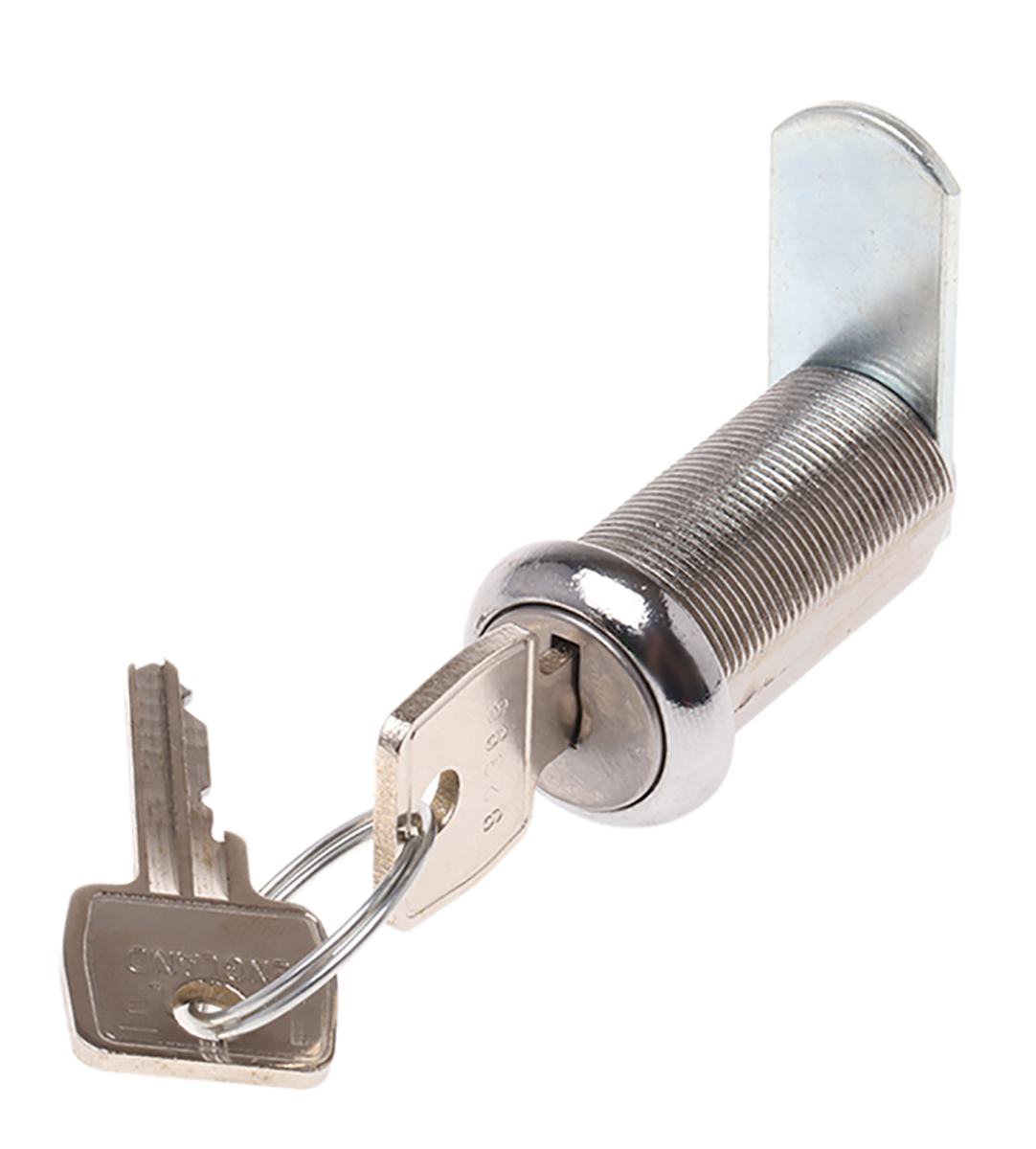 Euro-Locks a Lowe & Fletcher group Company Stainless Steel Camlock, 32 mm Panel-to-Tongue 19.1 x 16.6 mm, Key Unlock
