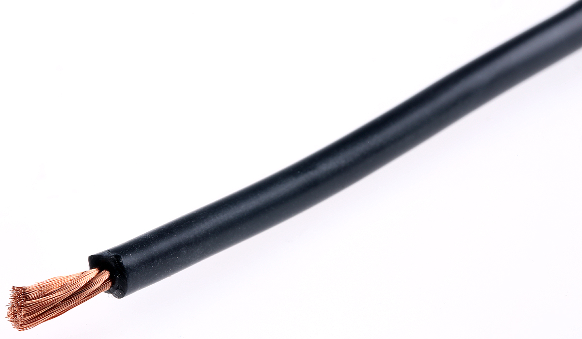 Hew Heinz Eilentropp SIFF Series Black Hook Up Wire, 13 AWG, 651, 20 m, 13435-01-020