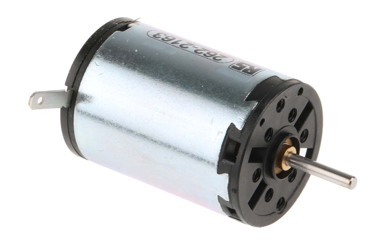 134386 Maxon Brushed DC Motor, 5 W, 24V, 0.615 Ncm, 6552rpm, 2 mm Shaft Diameter