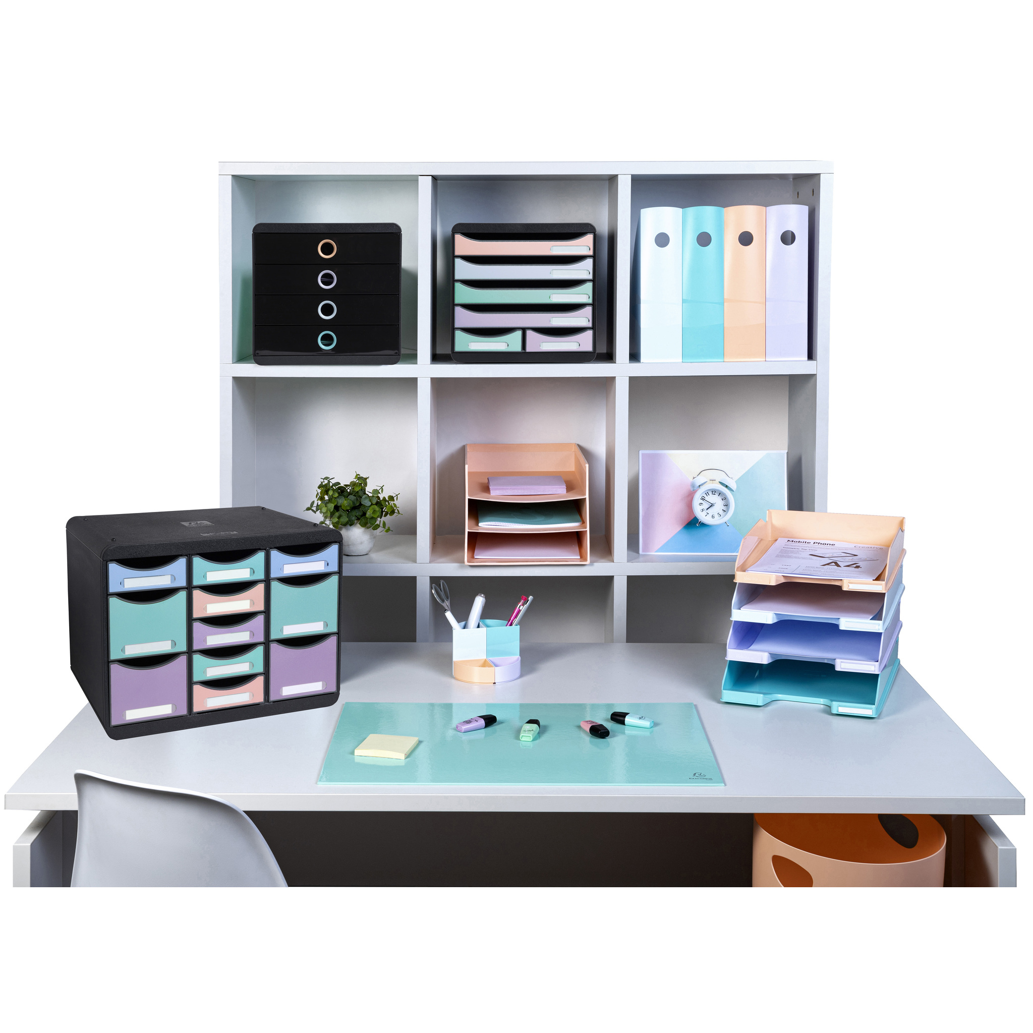 13463d Exacompta Green A4 Letter Tray
