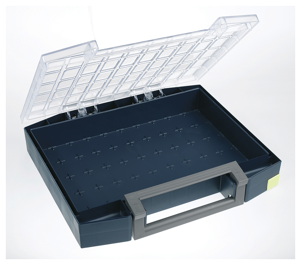 Raaco 9 Cell Grey Polypropylene, Polycarbonate Adjustable Compartments Compartment Box, 78 mm x 421mm x 361 mm