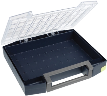 134903 Raaco 9 Cell Grey Polypropylene, Polycarbonate Adjustable Compartments Compartment Box, 78 mm x 421mm x 361 mm