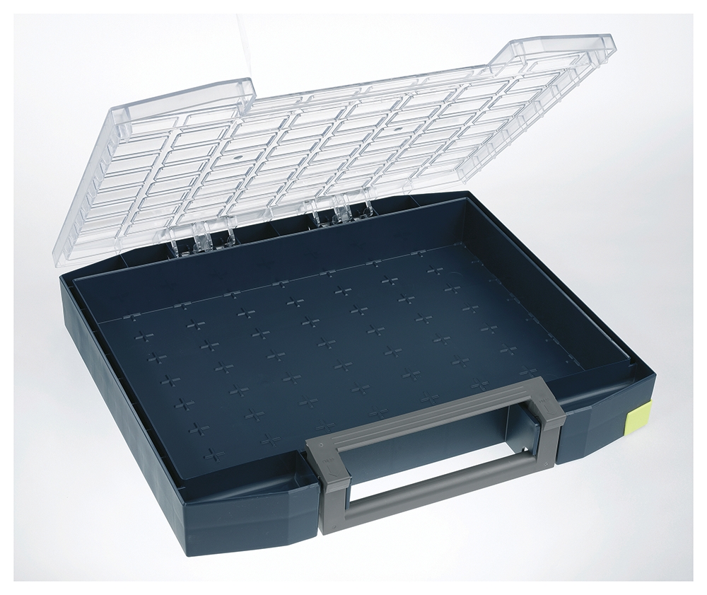 Raaco Blue Polypropylene, Polycarbonate Compartment Box, 78 mm x 465mm x 401 mm
