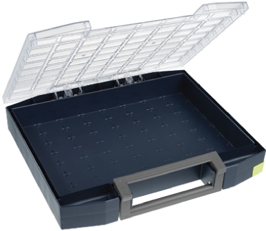 134958 Raaco Blue Polypropylene, Polycarbonate Compartment Box, 78 mm x 465mm x 401 mm
