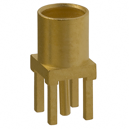 Cinch 135 Series PCB Female MCX, 50 Ω, Straight Body Solder