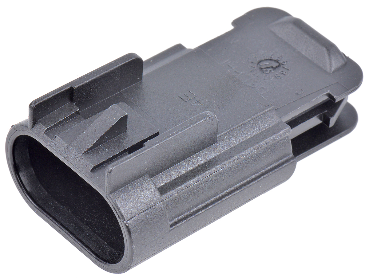 Delphi, GT 150 Automotive Connector Male Black Cable 3 Way Crimp Termination 13519049