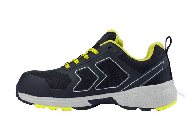 Honeywell Safety Runner Yellow S3 Unisex Black, Yellow Composite Toe Capped Safety Shoes, UK 10.5, EU 45