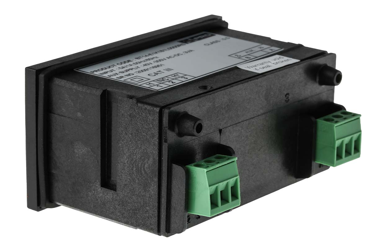 136-5385 RS PRO BT144 Digital Ammeter 5 A AC, 43.5 mm x 92 mm, 0.5 % rdg + 1 Digits