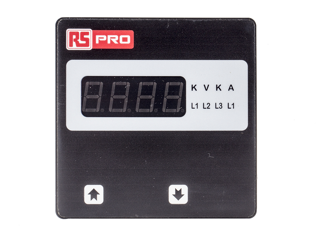 136-5387 RS PRO BT144 Digital Ammeter 5 A AC, 92 mm x 92 mm, 0.5 % rdg + 1 Digits