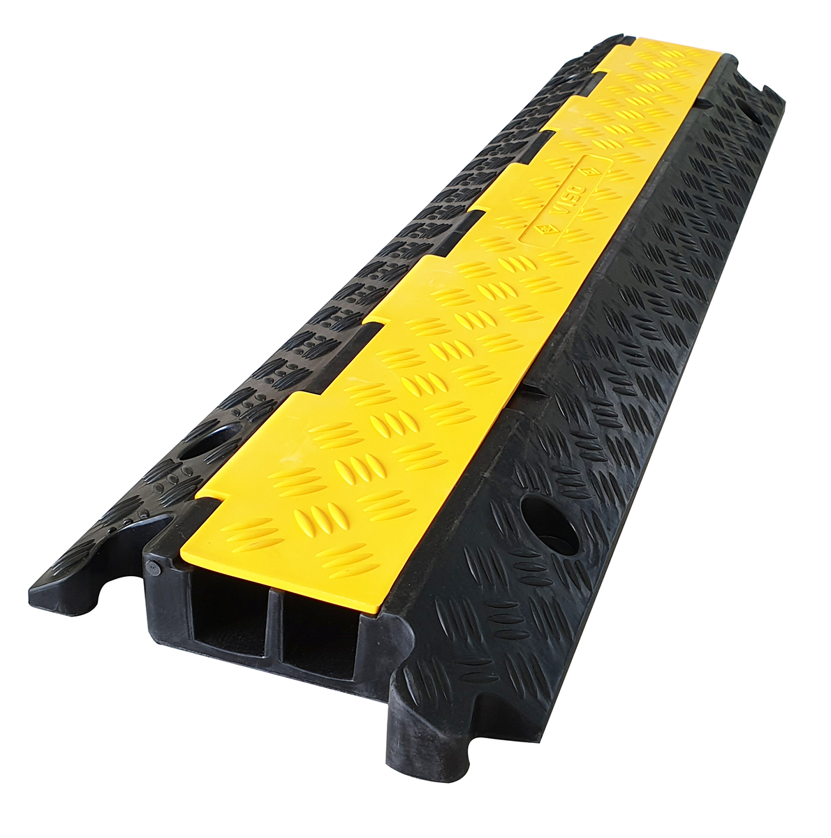 RS PRO 1000 mm Yellow, Black Cable Cover in Rubber, Thermoplastic